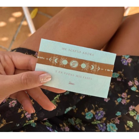 Pulsera de tela "Me Acepto"