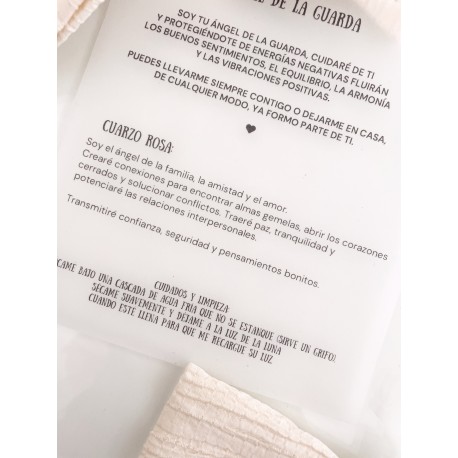 Ángel de la Guarda Cuarzo Rosa