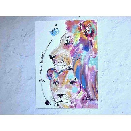 Lámina "Rugir juntos"