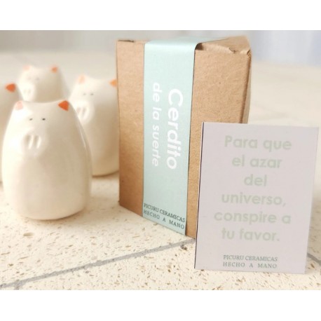 Amuleto Cerdito de la "Suerte"