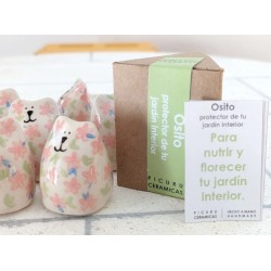 Amuleto "Osito protector de tu Jardín interior"