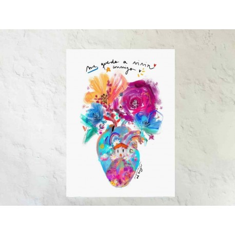 Postal "Me quedo conmigo"