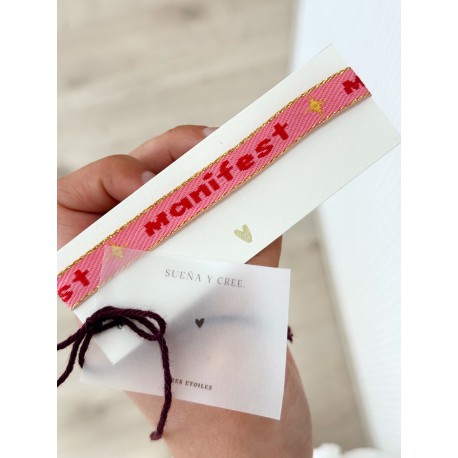 Pulsera tela "Manifest"