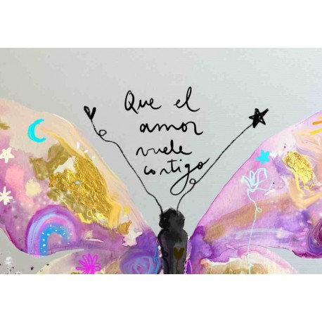 Postal "Mariposa Amor"