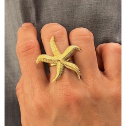 Anillo acero Estrella de Mar