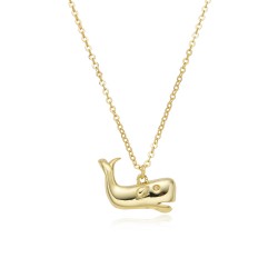 Colgante plata Ballena