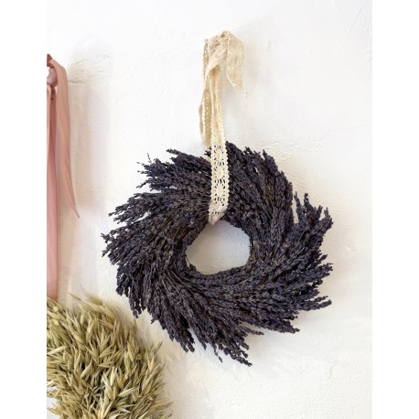 Corona flores preservadas "Lavanda"