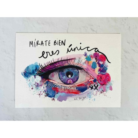 Postal "Eres única"