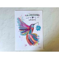 Postal "Late intensamente..."