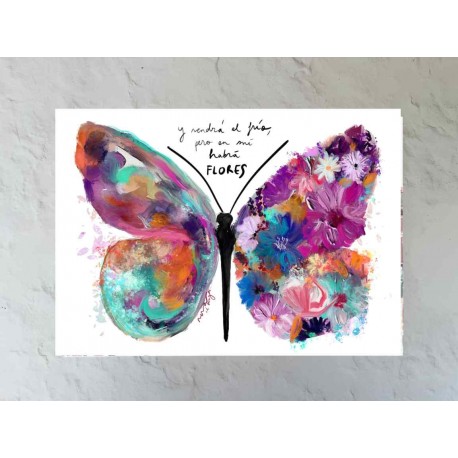 Lámina "Flores en mi"