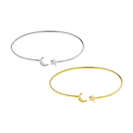 Pulsera brazalete plata circonitas "Universo"