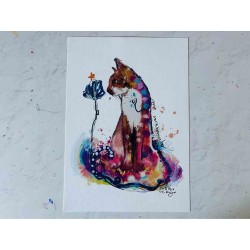 Lámina "Gato Corazoncito"