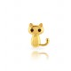 Pendiente plata Gatito (individual)