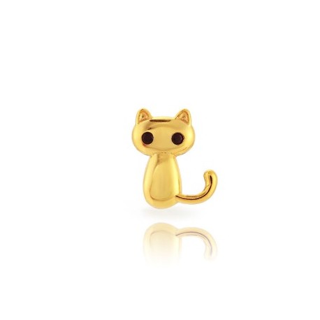 Pendiente plata Gatito (individual)