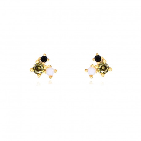 Pendiente plata Ópalo (individual)