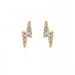 Pendiente plata Rayo (individual)