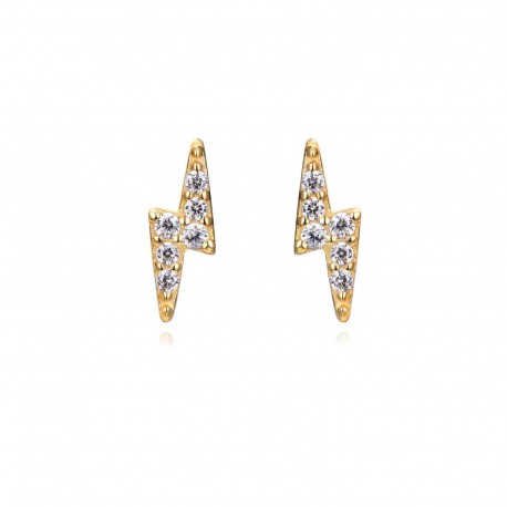 Pendiente plata Rayo (individual)