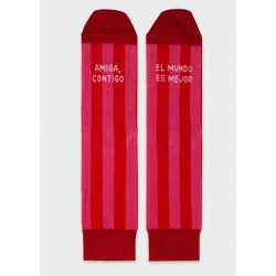 Calcetines "Amiga contigo el mundo es mejor"