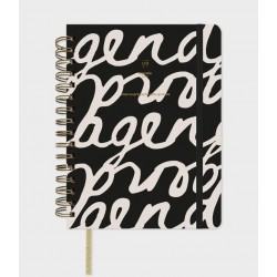 Agenda 2026 Noir semana vista