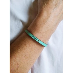 Pulsera cuero "Respira"