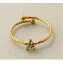 Anillo acero "Estrella"