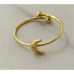 Anillo acero "Luna"