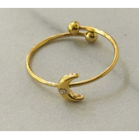Anillo acero "Luna"