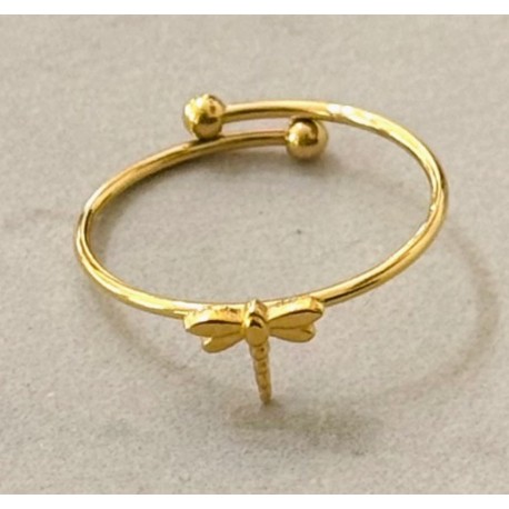 Anillo acero "Libélula"