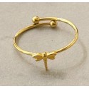 Anillo acero "Libélula"