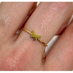 Anillo acero "Mariposa"