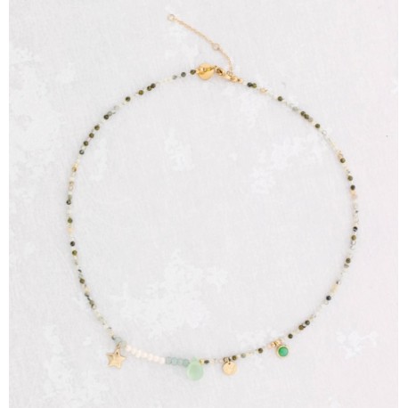 Colgante gargantilla acero Universo