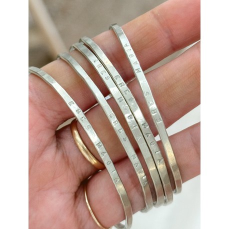 Pulsera alpaca "Eres Magia"