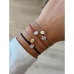 Pulsera plata cordón Milagrosa