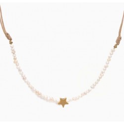 Colgante gargantilla acero Bohem Star