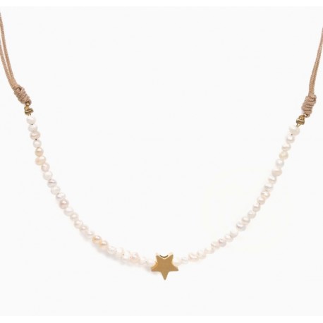 Colgante gargantilla acero Bohem Star