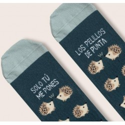 Calcetines "Solo tú me pones los pelillos de punta"