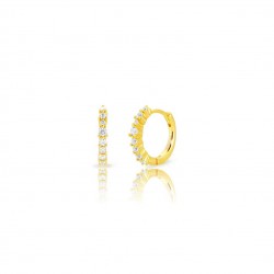 Pendiente plata Arito Circonitas (individual)